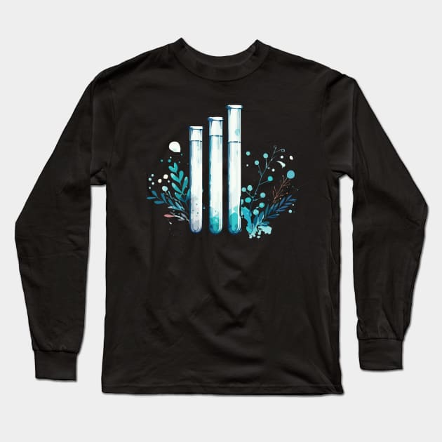 Science Chemistry Long Sleeve T-Shirt by Siha Arts